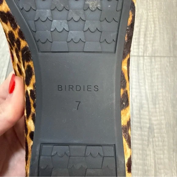 Birdies Animal Print Loafers with Vibrant Red Lining - Picture 6 of 7